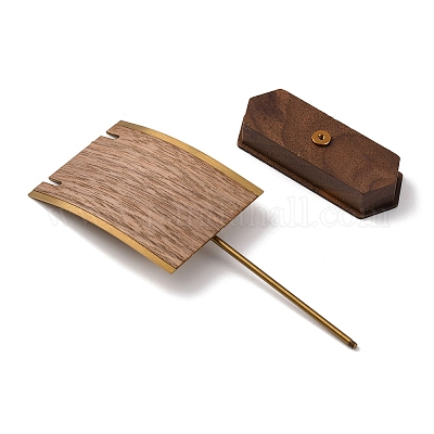 Прямоугольные деревянные стеллажи для хранения ожерелий ODIS-B002-05B-1