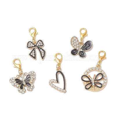 Подвесные украшения из сплава эмали HJEW-JM04596-1