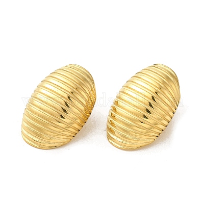 Серьги-гвоздики из нержавеющей стали 304 EJEW-Q796-03G-1