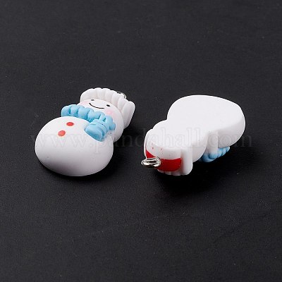 Подвески из непрозрачной смолы на рождественскую тематику FIND-E025-12-1