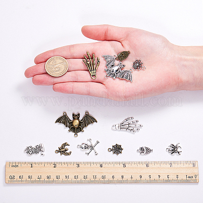 Хэллоуин подвески тибетского стиля TIBEP-SC0001-20-1