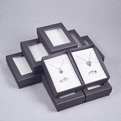  24Pcs Black Ring Earring Box - Jewelry Box Black