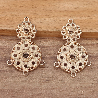 Сплав люстра сеттинги компонента ссылка горный хрусталь PW-WG1027A-03-1