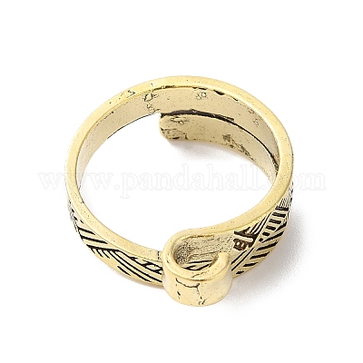 Манжетное кольцо из сплава RJEW-G286-01AB-1