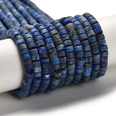 Natürlicher Lapislazuli Perlenstränge&nbsp;G-P575-B45-4x2mm-1
