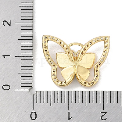 Покрытие стойки латунь микропаве прозрачные подвески из кубического циркония KK-A224-13G-01-1