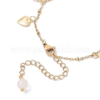 3 шт. браслеты с круглыми бусинами из натурального флюорита BJEW-JB12029-1