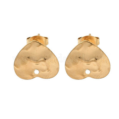 Фурнитура для сережек-гвоздиков из нержавеющей стали 304 STAS-V015-31A-G-1