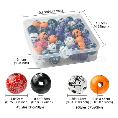 Набивные деревянные европейские бусины WOOD-FS0001-30-1