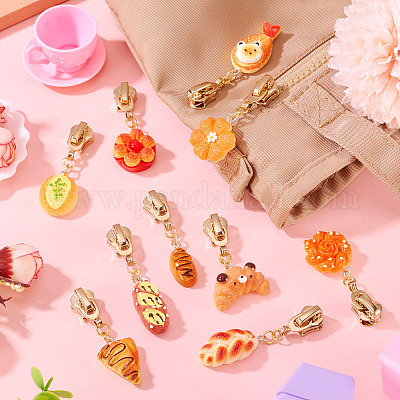 10 шт. 10 стиля бегунки-молнии из смолы HJEW-TAC0078-1