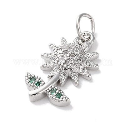 Стойки обшивки латунь микро проложить Циркон подвеску KK-Z039-10P-1