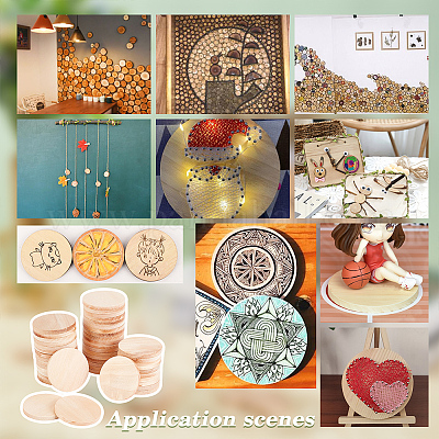 Неокрашенные деревянные кабошоны WOOD-WH0026-06B-1