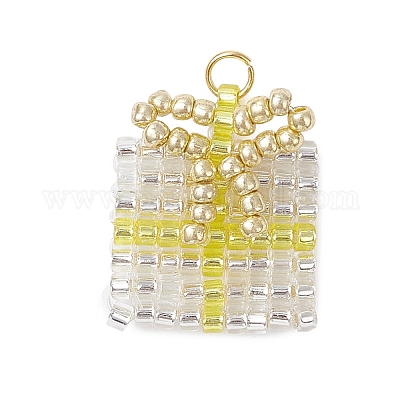 Подвески из стеклянного бисера в подарок на Рождество PALLOY-MZ00899-03-1