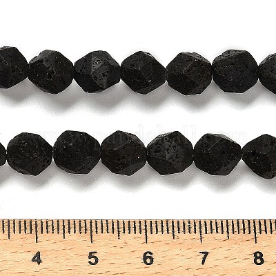 Natürliche Lavasteinperlenstränge&nbsp;G-G175-B15-01-1
