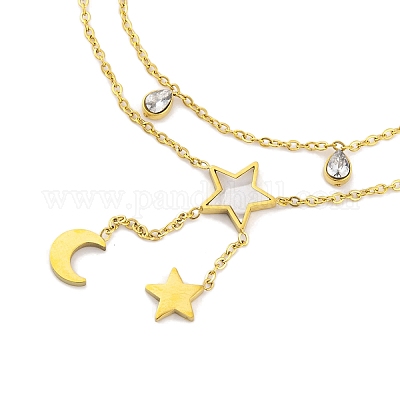 Ионное покрытие (ip) 304 нержавеющая сталь цепи браслет на ногу AJEW-H148-10D-G-1