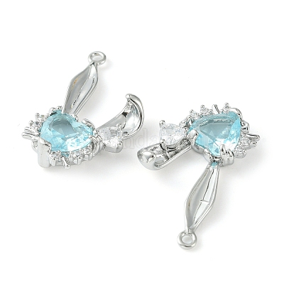 Латунные микро проложить кубического циркония подвески KK-L208-05P-06-1