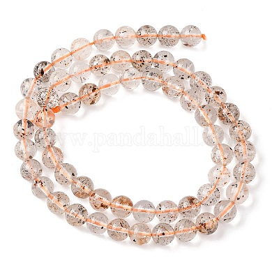 Stränge natürlicher Herkimer-Diamantperlen&nbsp;G-Z115-C03-6mm-1