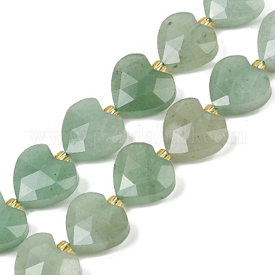 Естественный зеленый авантюрин бисер нитей G-P592-B01-01-1