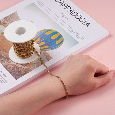 Ионное покрытие (ip) 304 нержавеющая сталь figaro цепи CHS-H007-30G-1