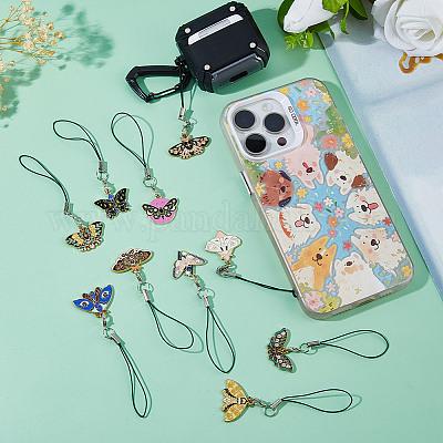 10 шт. сплав эмали мобильные ремни HJEW-DC00068-1