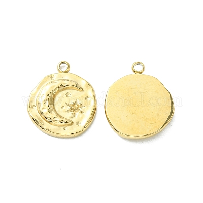 Подвеска из нержавеющей стали 304 со стразами STAS-L269-044G-B-1