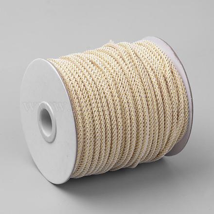 Braided Polyester Cords with Gold Metallic Cords OCOR-S108-202-1