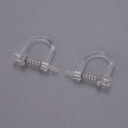 Bagues d'oreilles unies en plastique KK-F785-05P-1