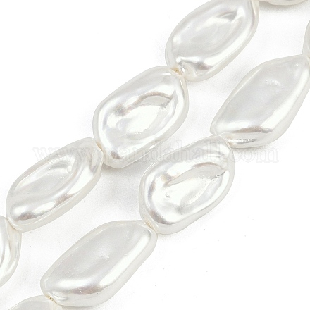 Гальванические стеклянные бусины GLAA-H039-04A-1