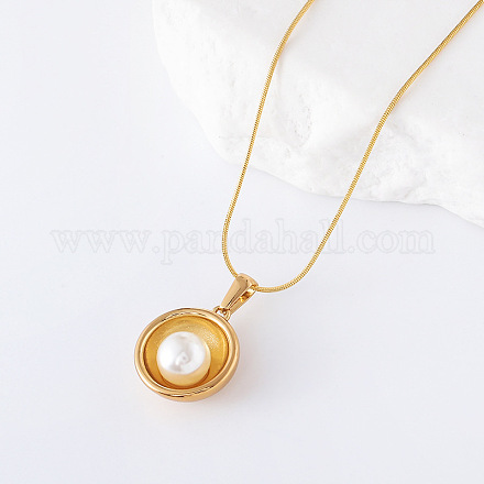 3 шт. винтажное ожерелье из нержавеющей стали с полукруглым кулоном в виде ракушки и жемчуга для женщин NN3981-1