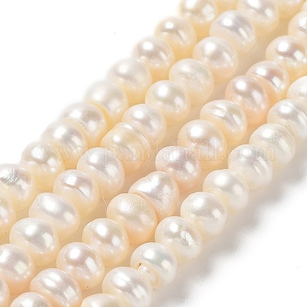 Natural Cultured Freshwater Pearl Beads Strands PEAR-J007-61-1