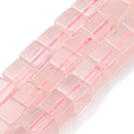 Granos naturales de abalorios de cuarzo rosa G-Q1008-B14-1