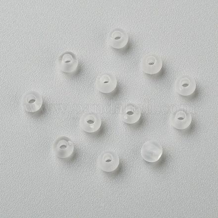Perles rondes en acrylique transparent PL704-1