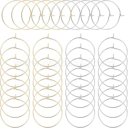 100 шт. 2 цвета 316 хирургическая нержавеющая сталь бокалы кольца подвески STAS-UN0028-95B-1