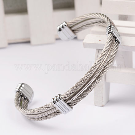 Bracelets de couple pour hommes à la mode BJEW-L111-02-1