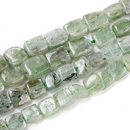 Brins de perles de cyanite verte naturelle G-O189-01-1