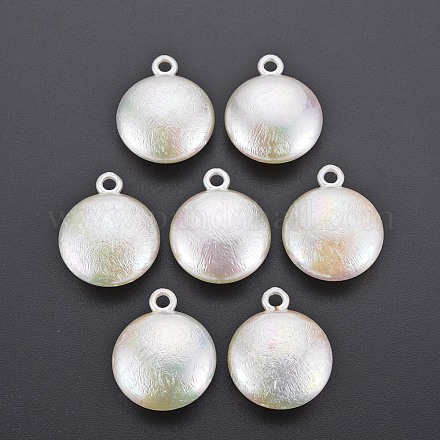 Ciondoli in plastica abs galvanica imitazione perla KY-T023-005-1