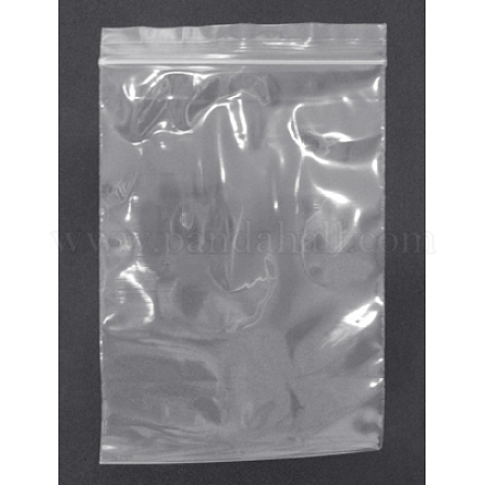 プラスチックジップロックバッグ  再封可能な包装袋  トップシール厚いバッグ  長方形  透明  20 30 CMX CM  片側の厚さ：2.1ミル（0.055mm） X-OPP58-1