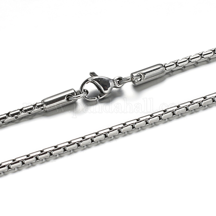 Collares de cadena de coreana de 304 acero inoxidable X-NJEW-I074-17-1