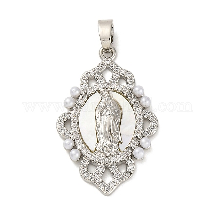 Латунные подвески с кубическим цирконием KK-D536-17P-1
