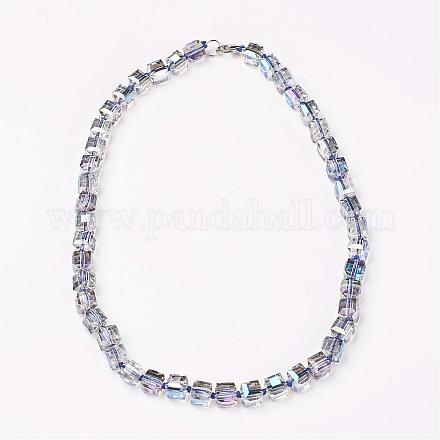 Perle di vetro collane NJEW-F137-02-1