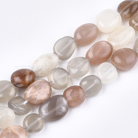 Natural Multi-Moonstone Beads Strands G-T108-23-1