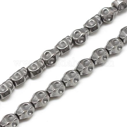 Electroplate Non-magnetic Synthetic Hematite Bead Strands G-Q486-32H-1