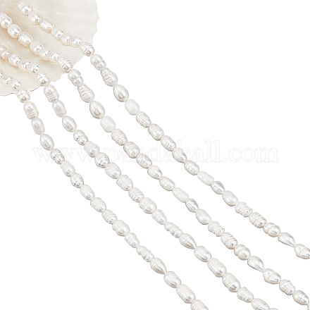 NBEADS 2 Strands about 76 Pcs Natural Cultured Freshwater Pearl Beads PEAR-NB0001-26-1
