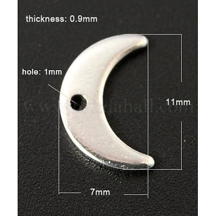 201 Stainless Steel Stamping Blank Tag Pendants STAS-Q062-1