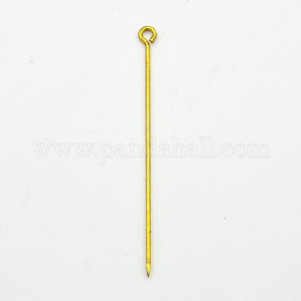 Brass Eye Pin KK-O005-01G-1