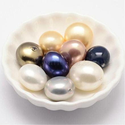 Mixed Shell Pearl Beads BSHE-P008-03B-1