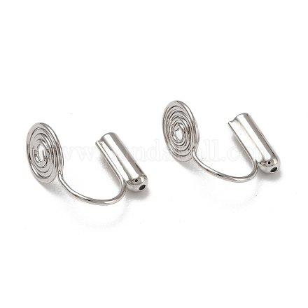 Risultati dei convertitori di orecchini a clip in ottone KK-D060-01P-1