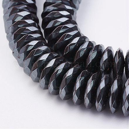 Non-magnetic Synthetic Hematite Beads Strands G-P262-16-A-1