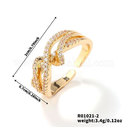 Манжеты из латуни с микро паве кубический цирконий для женщин BI4333-2-1