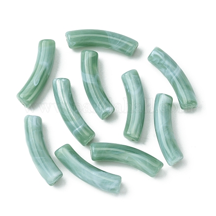 Perles acryliques bicolores MACR-YW0002-54B-1